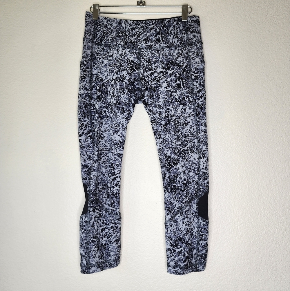 Lululemon Silver Drop Multi Black Pace Rival Crop… - image 3